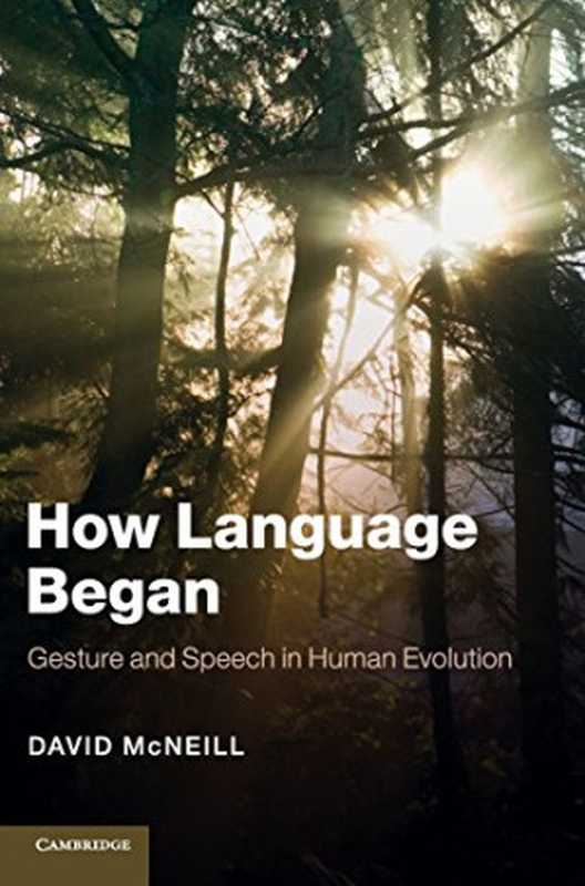 How Language Began（David McNeill）（Cambridge University Press 2012）