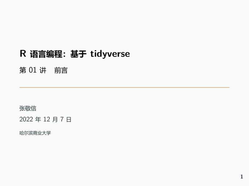 R语言编程：基于tidyverse-完整课件(带书签)（张敬信）