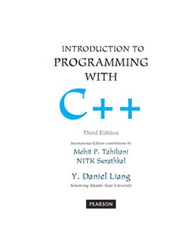 Introduction to Programming with C++（Y Daniel Liang）（Pearson 2014）