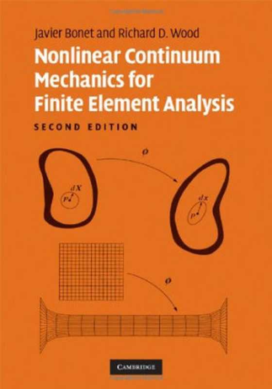 Nonlinear Continuum Mechanics for Finite Element Analysis（Bonet Javier Wood Richard D， Javier Bonet， Richard D. Wood）（Independely Published 2014）