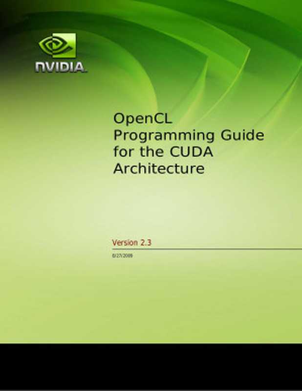 NVIDIA OpenCL Programming Guide for the CUDA Architecture（czeller）（2009）