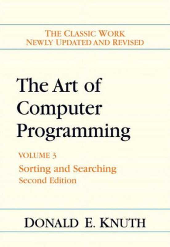 The Art of Computer Programming（Donald Ervin Knuth）（Art of Computer Programming 1998）