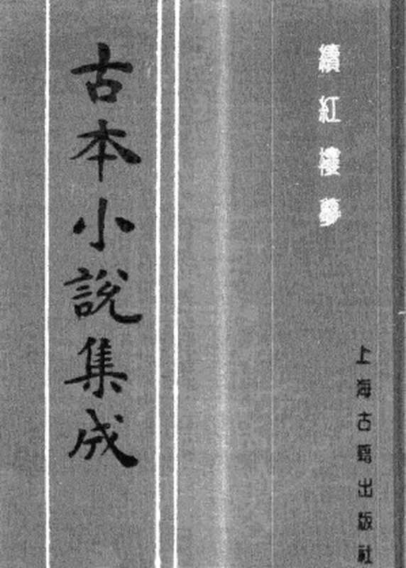 古本小说集成 2073 [清]秦子忱撰-续红楼梦（抱甕轩刊）（上）（上海古籍出版社1994）（[清]秦子忱撰）（2017）