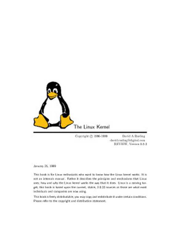 The Linux Kernel（David A. Rusling）（New Riders Pub 2000）