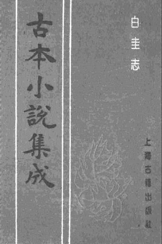 古本小说集成 4050 [清]崔象川辑-白圭志（绣文堂刊）（上海古籍出版社1994）（[清]崔象川辑）（2017）