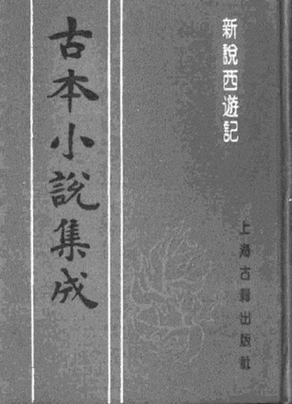 古本小说集成 1112 [清]张书绅撰-新说西游记（其有堂刊）（二）（上海古籍出版社1994）（[清]张书绅撰）（2017）