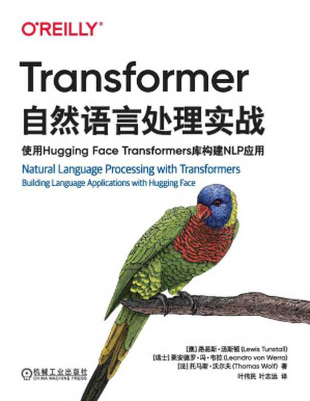 Transformer自然语言处理实战-使用Hugging-Face-Transformers库构建NLP应用（【澳大利亚】路易斯·汤斯顿 【瑞士】莱安德罗·冯·韦拉 【法】托马斯·沃尔夫）（机械工业出版社 2023）