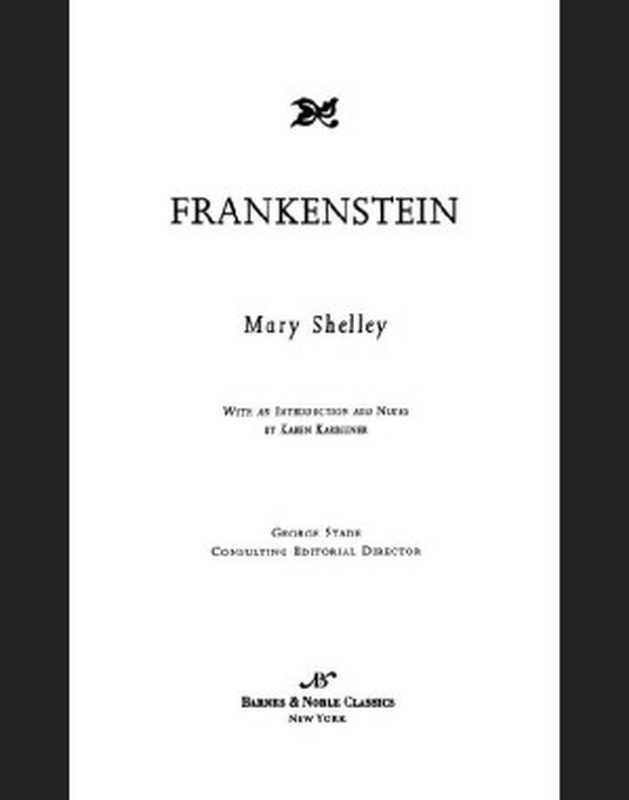 Frankenstein（Mary Shelley）