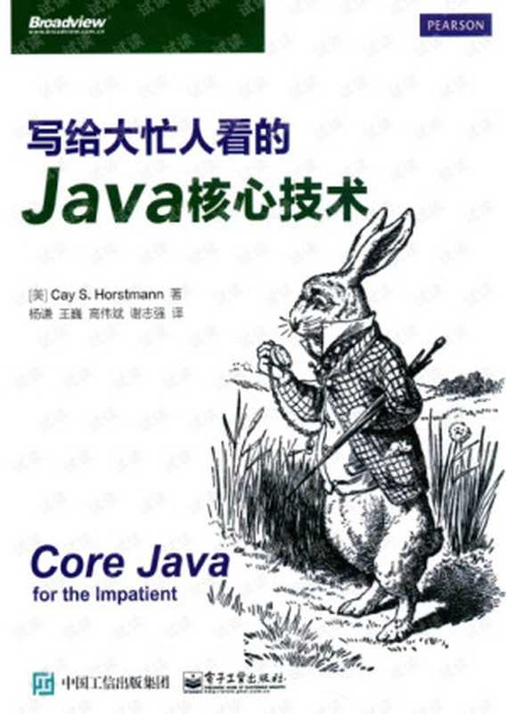 写给大忙人看的JAVA核心技术（【美】Cay S. Horstmann（凯.S.霍斯特曼） 【杨谦 等 译】）（中国工信出版社）