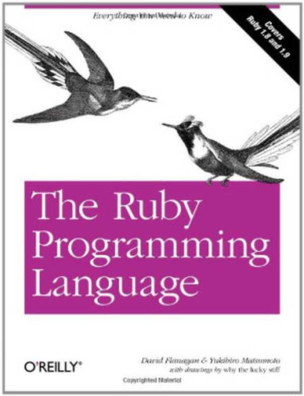 The Ruby Programming Language (Covers Ruby 1.8 and 1.9)（David Flanagan， Yukihiro Matsumoto）（O