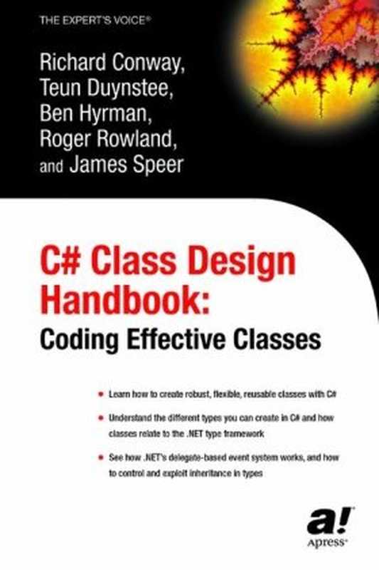 C# Class Design Handbook： Coding Effective Classes（Richard Conway）（Apress 2003）