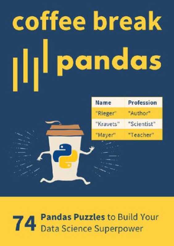 Coffee Break Pandas： 74 Pandas Puzzles to Build Your Pandas Data Science Superpower（Christian Mayer， Lukas Rieger， Kyrylo Kravets）（finxter.com 2020）