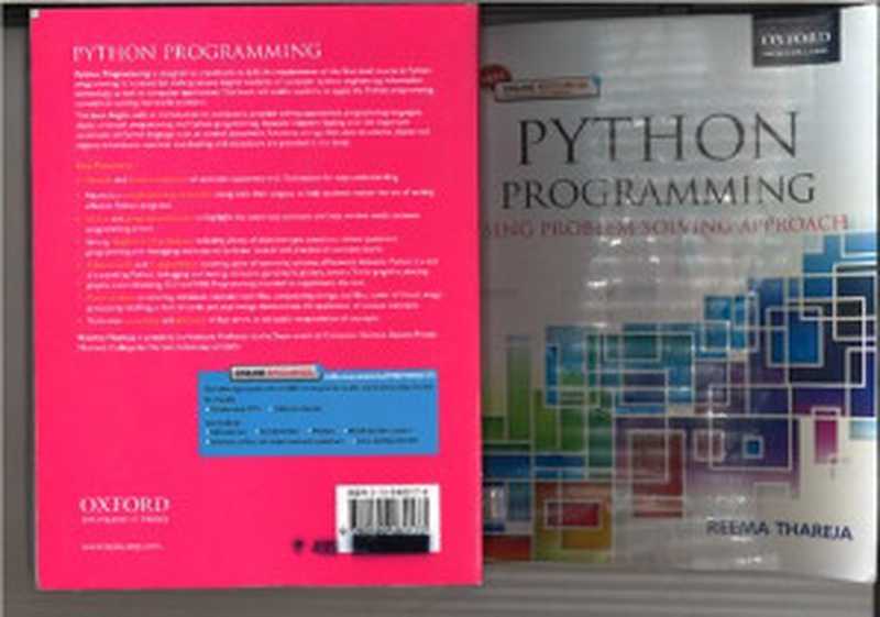 Python Programming： Using Problem Solving Approach（Thareja， Reema）（Oxford Univ Pr 2019）