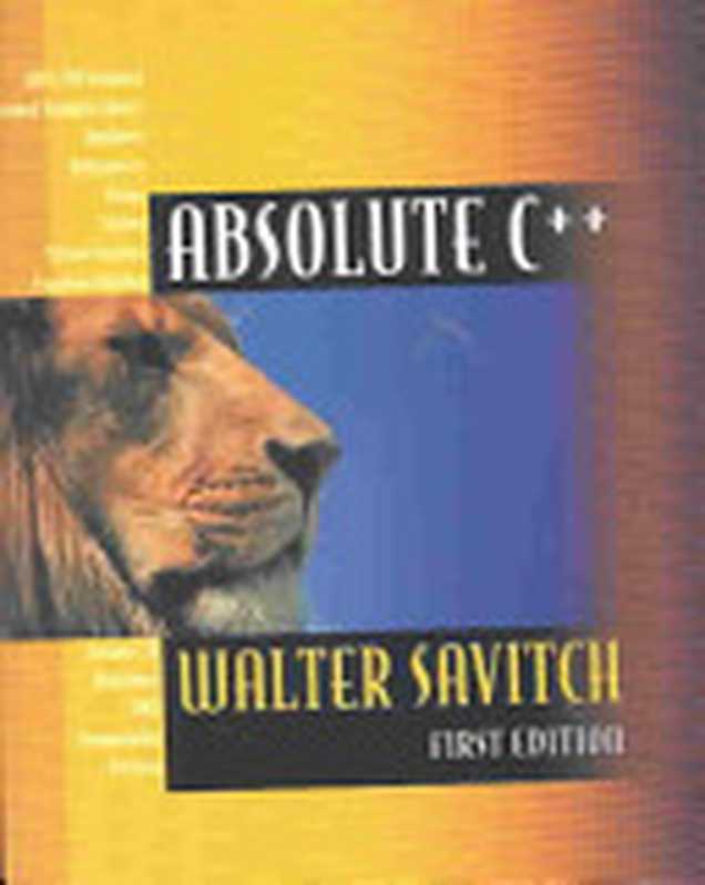 Absolute C++ CodeMate Enhanced Edition（Walter Savitch）（Addison-Wesley 2003）