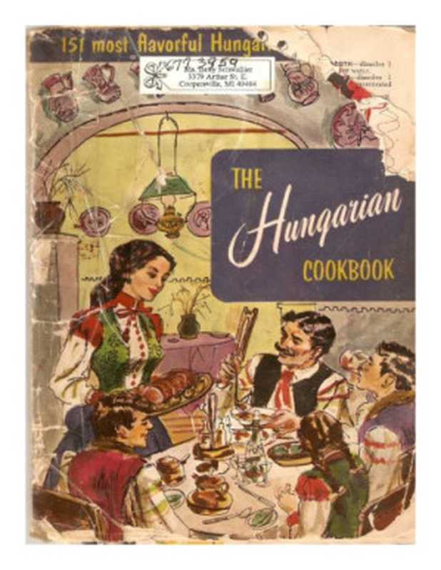 The Hungarian Cookbook（Melanie De Proft）（Culinary Arts Institute 1955）