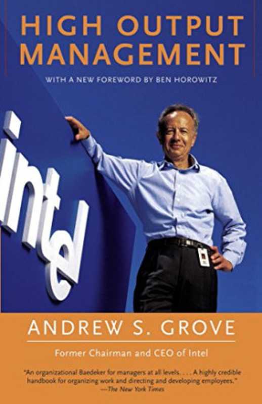 High Output Management（Andrew S. Grove）（Vintage 2015）