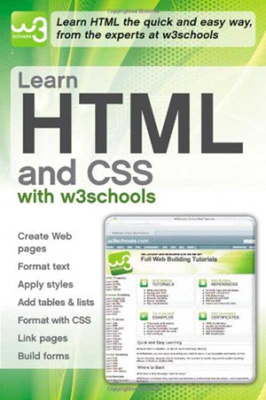 Learn HTML and CSS with w3Schools（W3Schools）（Wiley 2010）