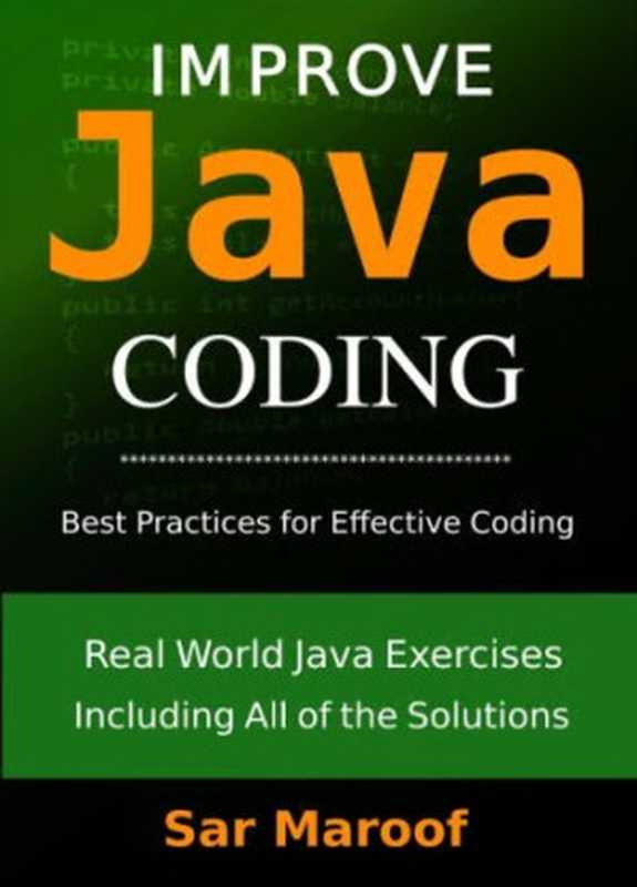 Improve Java Coding（Sar Maroof）（2023）