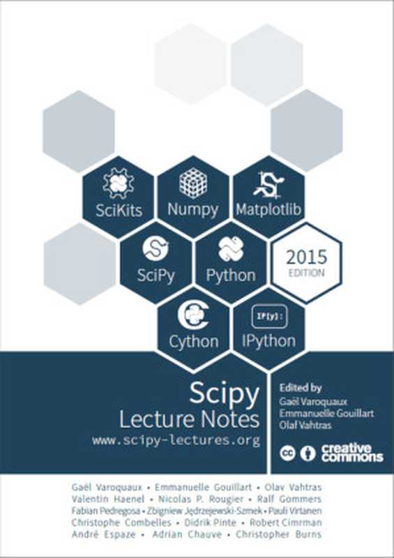 SciPy Lecture Notes 中文版（wizardforcel）（GitBook 2016）