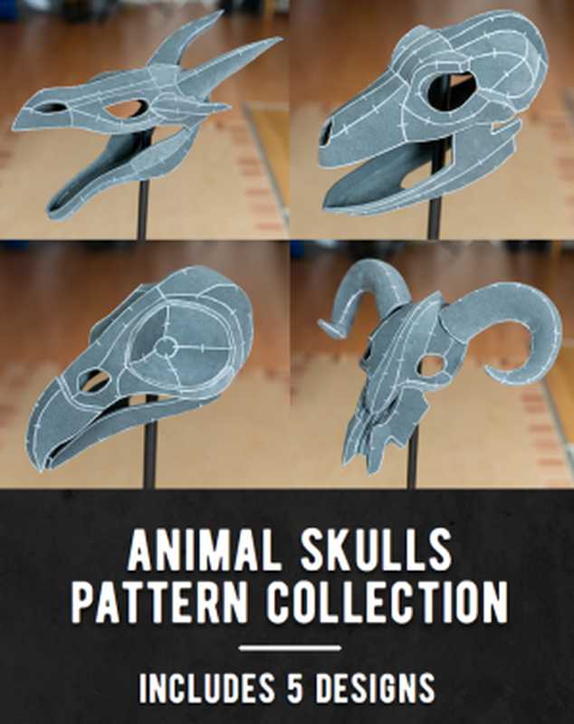 Animal Skulls Foam Pattern Collection（Kamui Cosplay）