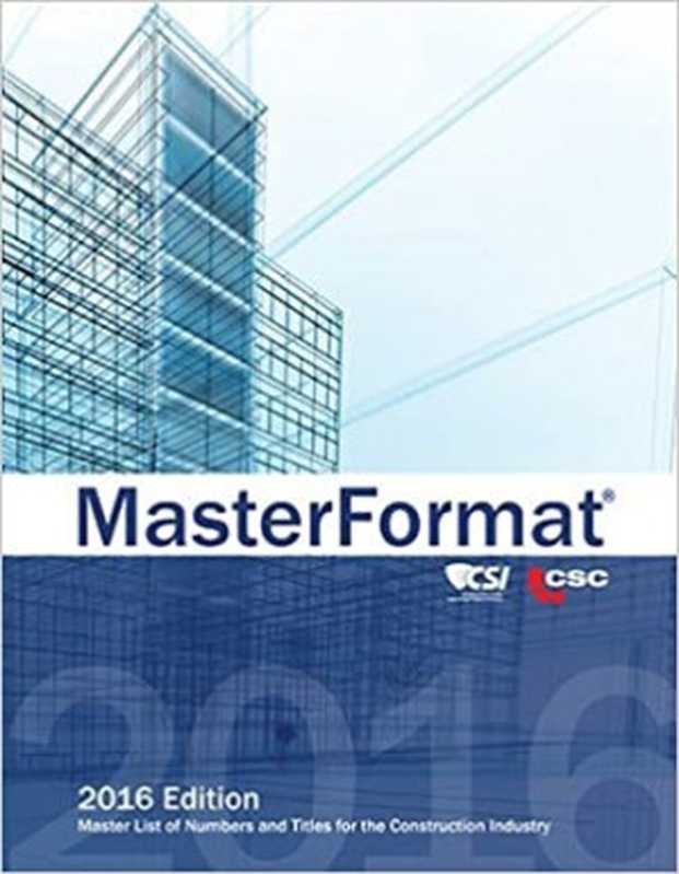 MasterFormat（CSI）（CSI 2016）