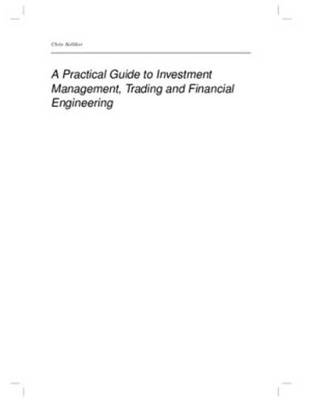 Supplement for： Quantitative Finance With Python (Includes coding examples)（C. Kelliher）（2022）