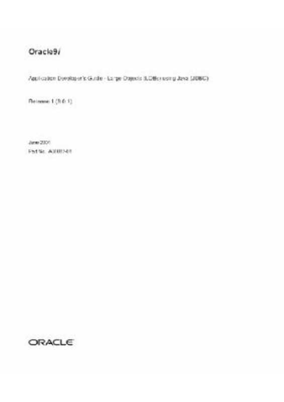 Oracle 9i Application Developers Guide (LOBs) using Java (JDBC) (Part No A88887-01) (Release 9 0 1) (2001)（Higgins S.， Kotsovolos S.， Raphaely D.）（Oracle press）