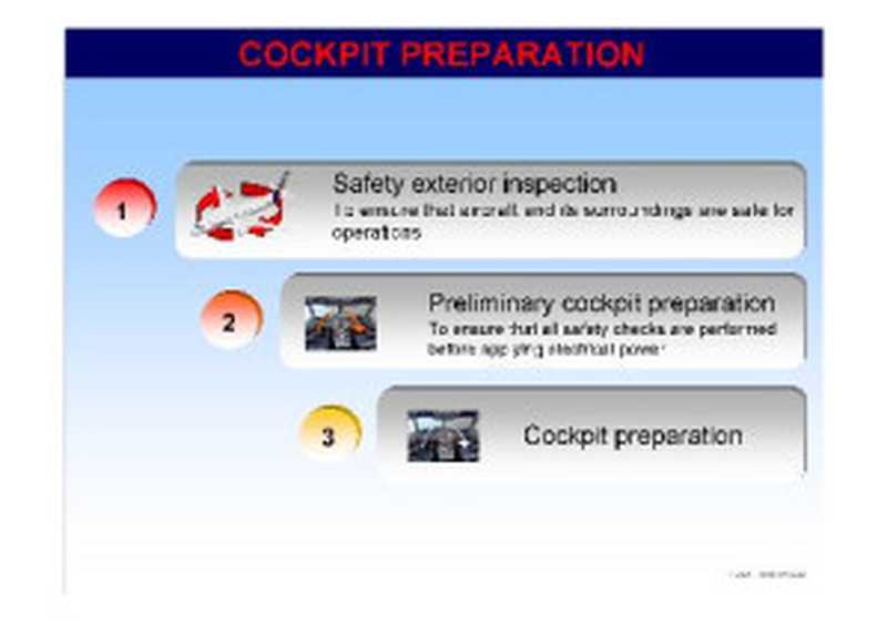 Airbus A320 SOP 01Cockpit Preparation（Airbus）