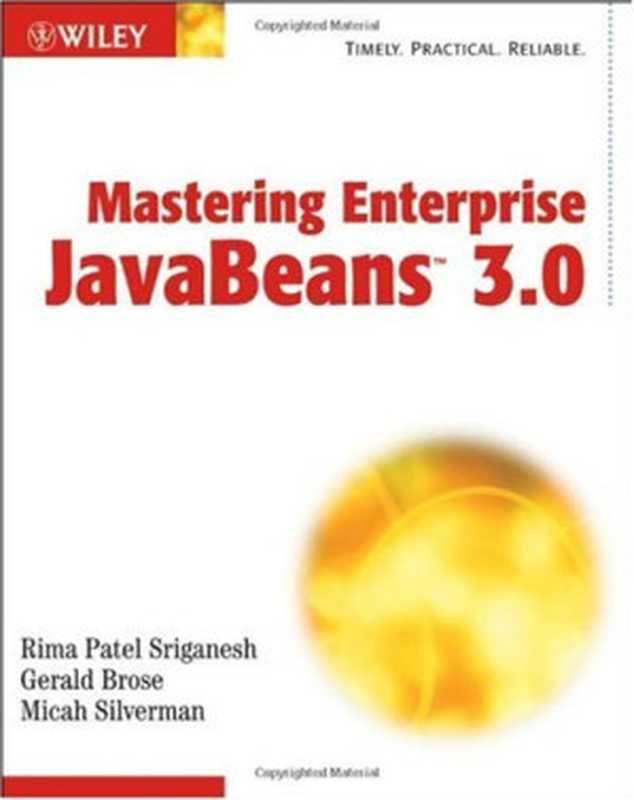 Mastering Enterprise JavaBeans 3.0（Rima Patel Sriganesh， Gerald Brose， Micah Silverman）（Wiley 2006）