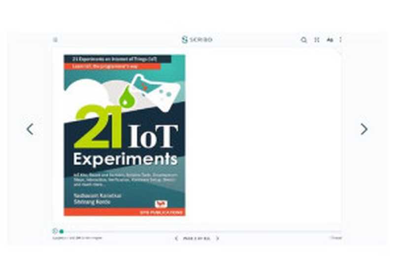 21 IOT EXPERIMENTS（Yashavant kanetkar Shrirang korde）（BPB Publications 2018）