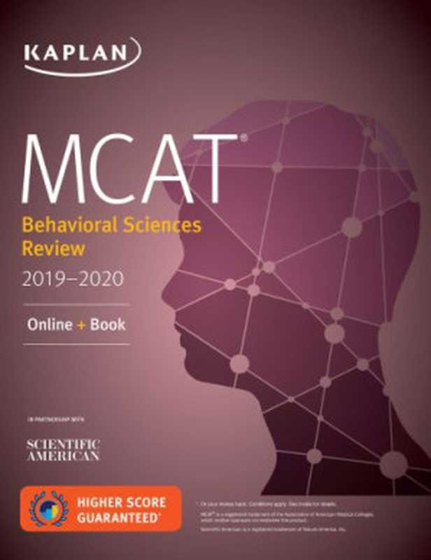 Kaplan MCAT Behavioral Sciences Review 2019-2020（Alexander Stone Macnow， MD）（Kaplan 2019）