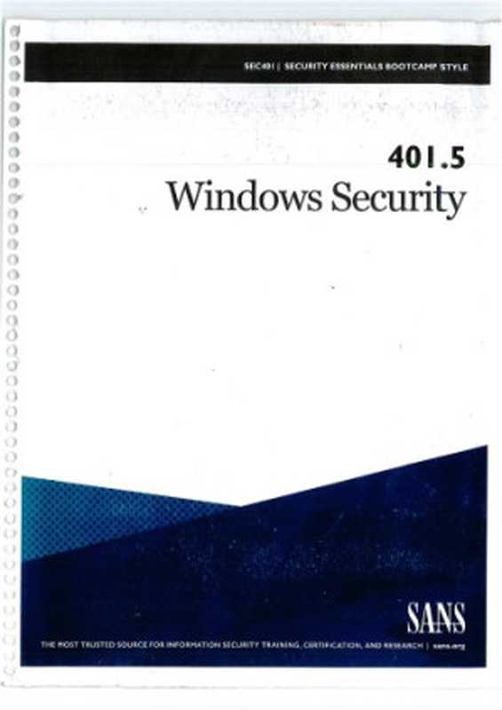 401.5 – Windows Security（Enclave Consulting LLC）（SANS Institute 2017）