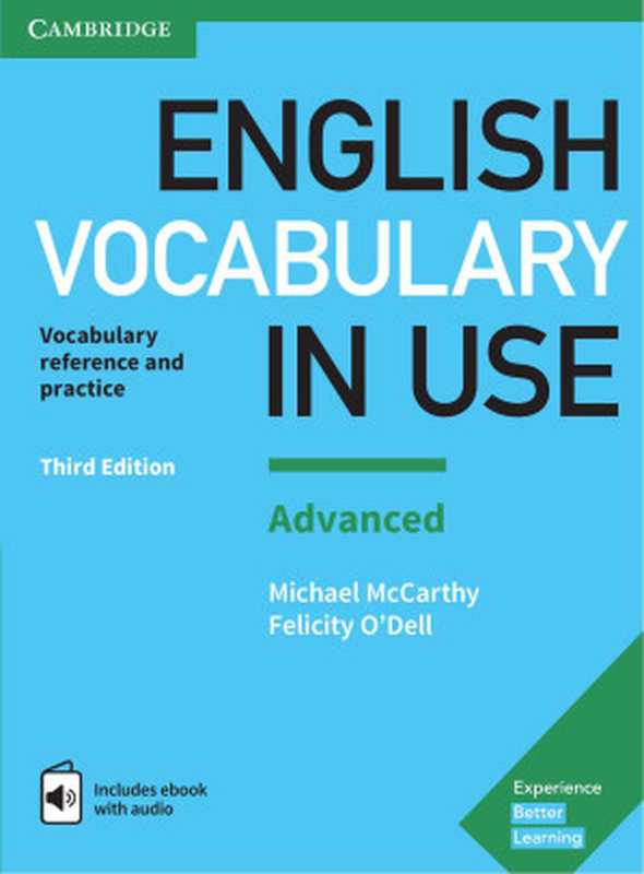 English Vocabulary in Use  Advanced Book with Answers and Enhanced eBook Vocabulary Reference and Practice 3rd Edition（Michael McCarthy  Felicity O