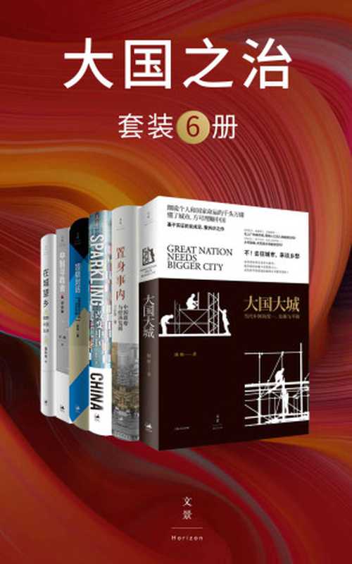 大国之治（套装6册）【经济学家陆铭、兰小欢、张军等从宏观到微观，从经济学理论到经济发展实践，解锁看懂中国发展的全新视角。关注实践中的具体案例，思考中国发展的底层逻辑】（陆铭，兰小欢 ，曹东勃，高渊，张军）（2021）