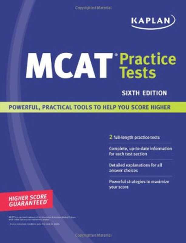 Kaplan MCAT Practice Tests（Kaplan）（Kaplan Publishing 2007）