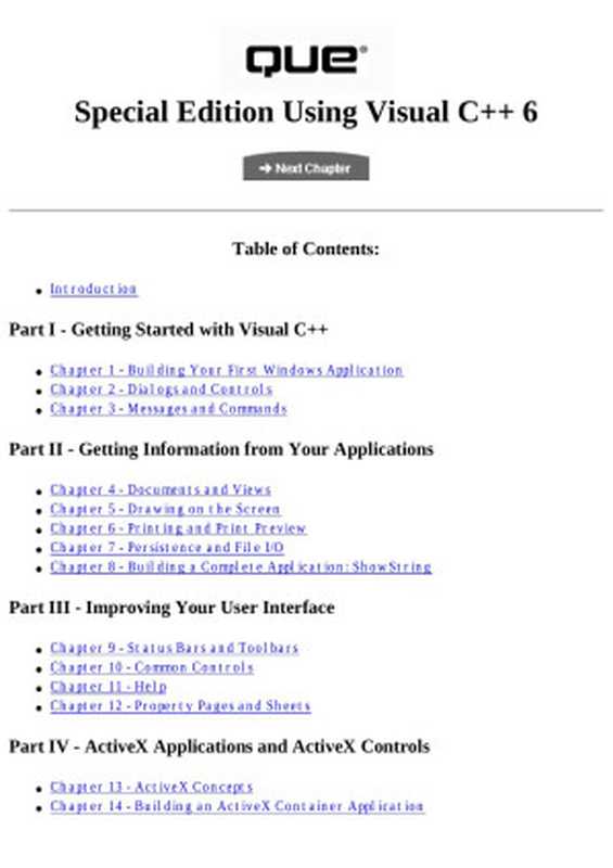 Using Visual C++ 6 Special Edition（Macmillan Computer Publishing; PdFed by UncleVan）（2001）