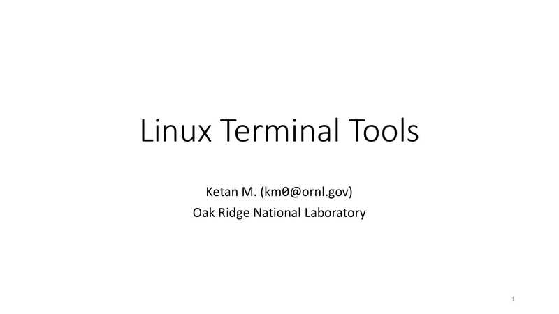 Linux Terminal Tools（Ketan M.）