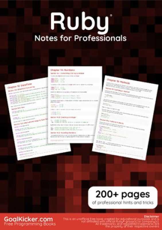 Ruby notes for professionals