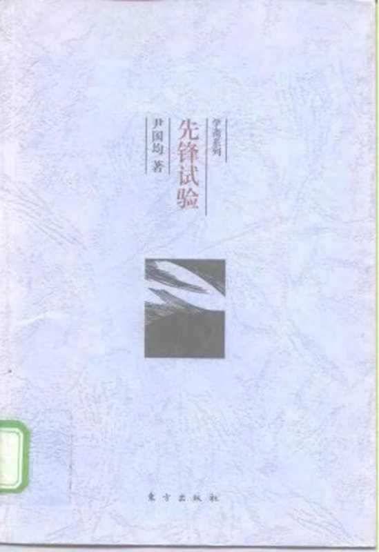 先锋试验——八九十年代的中国先锋文化（尹国钧）（东方出版社）