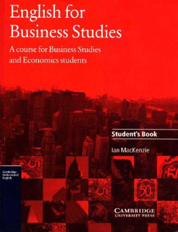 English For Business Studies（cambridge univercity press）