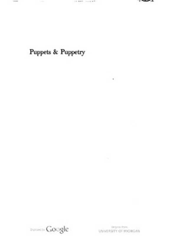 Puppets and puppetry（Cyril William Beaumont）（Studio 1958）