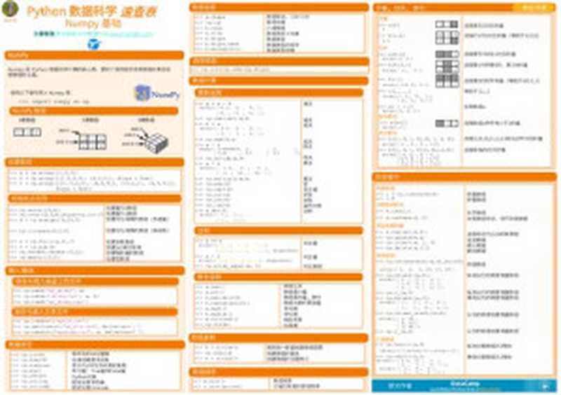 Python数据科学速查表 - Numpy 基础（it-ebooks）（iBooker it-ebooks 2018）