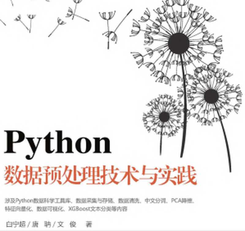 Python数据预处理技术与实践【文字版】（白宁超，唐聃，文俊）（清华大学出版社出版 2019）