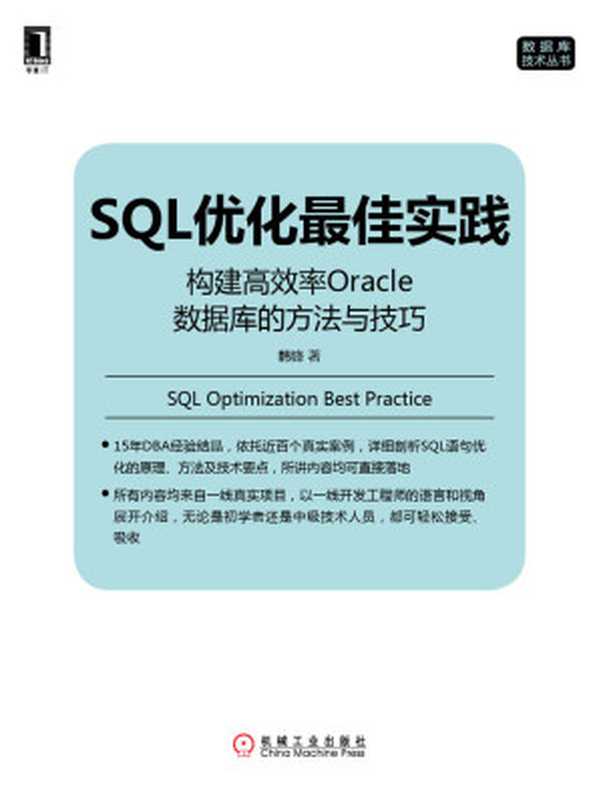 SQL优化最佳实践：构建高效率Oracle数据库的方法与技巧 (数据库技术丛书)（韩锋 著）（机械工业出版社 2016）