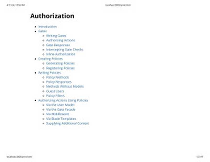 Laravel 11 documentation（Taylor Otwell）（Laravel 2024）