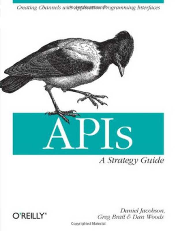 APIs： A Strategy Guide（Daniel Jacobson， Greg Brail， Dan Woods）（O