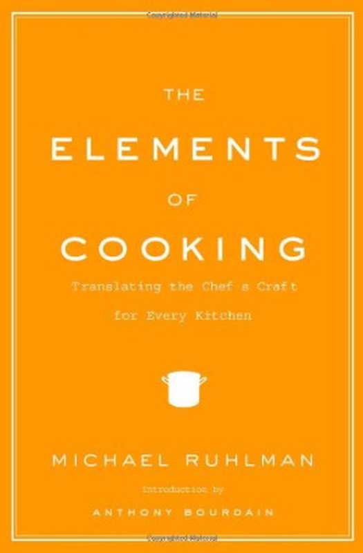 The Elements of Cooking： Translating the Chef