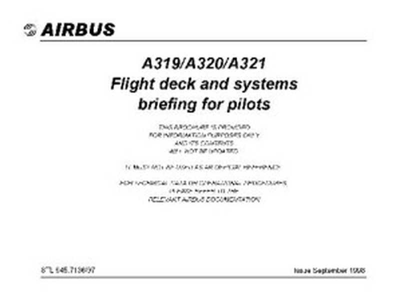 Airbus A319， A320， A321 Flight deck and systems briefing for pilots（Airbus）