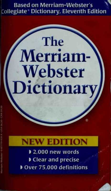 The Merriam-Webster Dictionary（Merriam-Webster）（Merriam-Webster  Incorporated 2004）