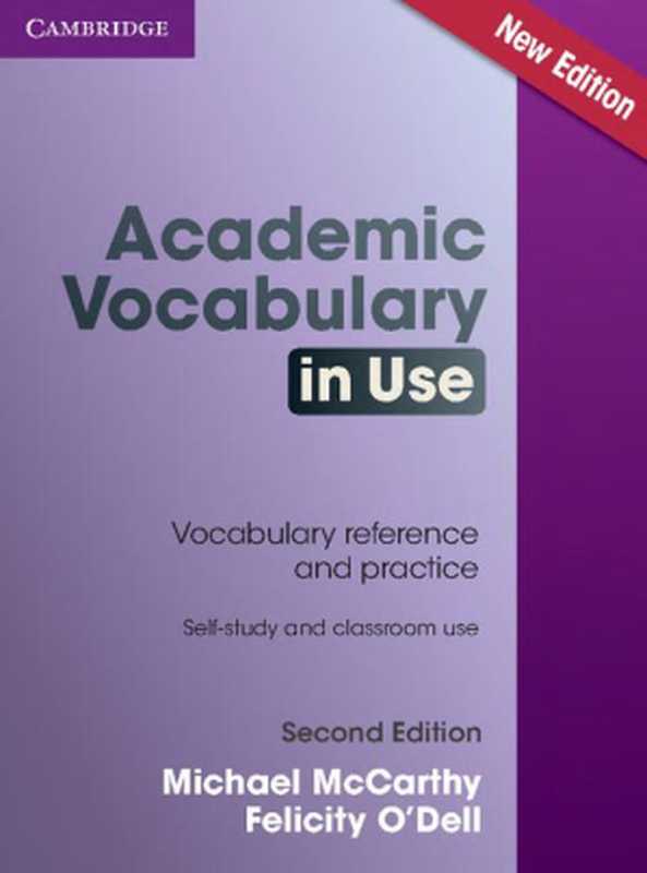 Academic Vocabulary in Use Edition with Answers  2nd Edition（Michael McCarthy  Felicity O